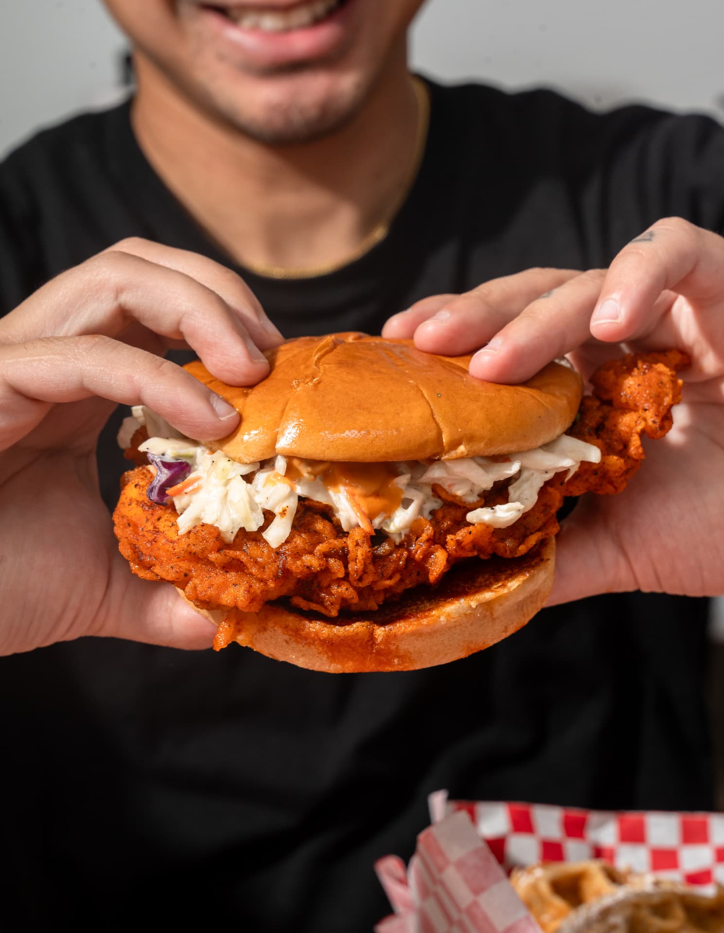 Bold Birds half bird — leg, thigh, wing and breast of Nashville hot chicken